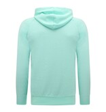 Enos Kapuzenpulli Männer mit Reißverschluss - Jogging Short Männer - SET - Mintgrün Enos Kapuzenpulli Männer mit Reißverschluss - Jogging Short Männer - SET - Mintgrün