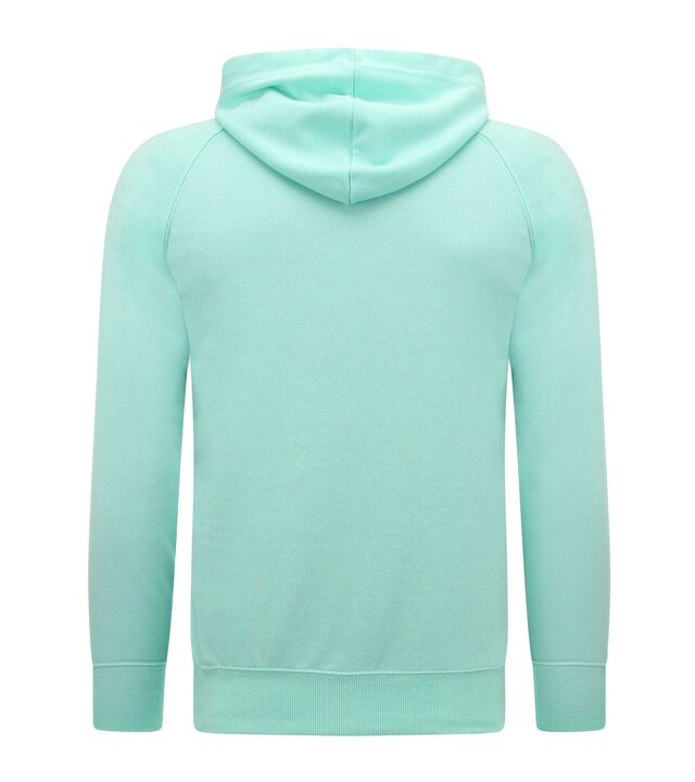 Enos Kapuzenpulli Männer mit Reißverschluss - Jogging Short Männer - SET - Mintgrün