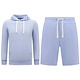Hoodie Men - Kurze Jogginghosen für Männer - SET - Hellblau
