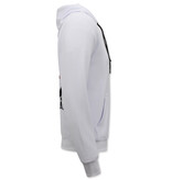 Top Star Tupac Herren-Kapuzenpulli - Thug Life - Weiß