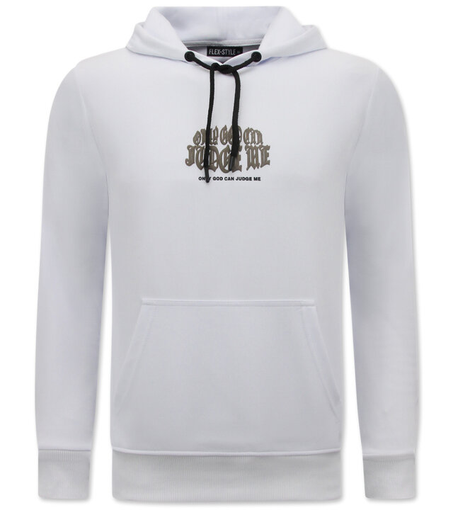 Top Star Tupac Legend Pullover - 2Pac Herren Hoodie - Weiß
