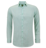 Enos Leinenhemd für Herren - Regular Fit - Casual Blanco - Grün Enos Leinenhemd für Herren - Regular Fit - Casual Blanco - Grün