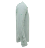 Enos Leinenhemd für Herren - Regular Fit - Casual Blanco - Grün Enos Leinenhemd für Herren - Regular Fit - Casual Blanco - Grün