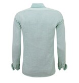 Enos Leinenhemd für Herren - Regular Fit - Casual Blanco - Grün Enos Leinenhemd für Herren - Regular Fit - Casual Blanco - Grün