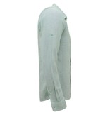 Enos Leinenhemd für Herren - Regular Fit - Casual Blanco - Grün Enos Leinenhemd für Herren - Regular Fit - Casual Blanco - Grün