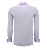 Enos Leinenhemd für Herren - Regular Fit - Casual Blanco - Violett Enos Leinenhemd für Herren - Regular Fit - Casual Blanco - Violett