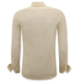 Enos Leinenhemd für Herren - Regular Fit - Casual Blanco - Beige