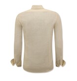 Enos Leinenhemd für Herren - Regular Fit - Casual Blanco - Beige