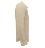 Enos Leinenhemd für Herren - Regular Fit - Casual Blanco - Beige