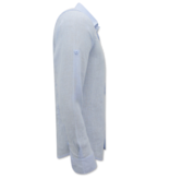 Enos Leinenhemd für Herren - Regular Fit - Casual Blanco - Blau