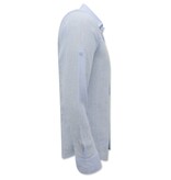 Enos Leinenhemd für Herren - Regular Fit - Casual Blanco - Blau