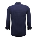 Enos Leinenhemd für Männer - Regular Fit - Blanco - Blau Enos Leinenhemd für Männer - Regular Fit - Blanco - Blau