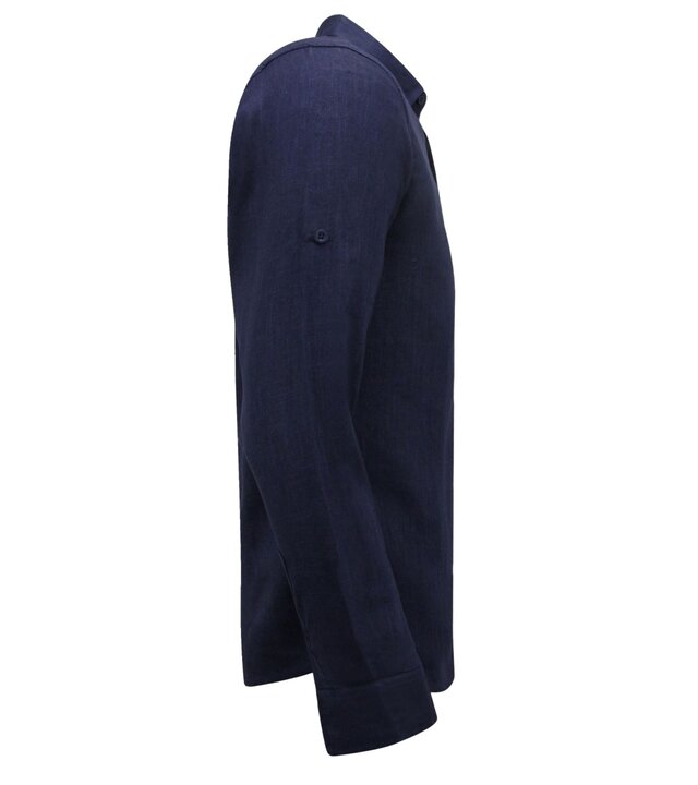 Enos Leinenhemd für Männer - Regular Fit - Blanco - Blau