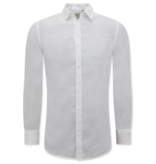 Enos Leinenhemd für Männer - Regular Fit - Blanco - Weiß