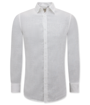 Enos Leinenhemd für Männer - Regular Fit - Blanco - Weiß
