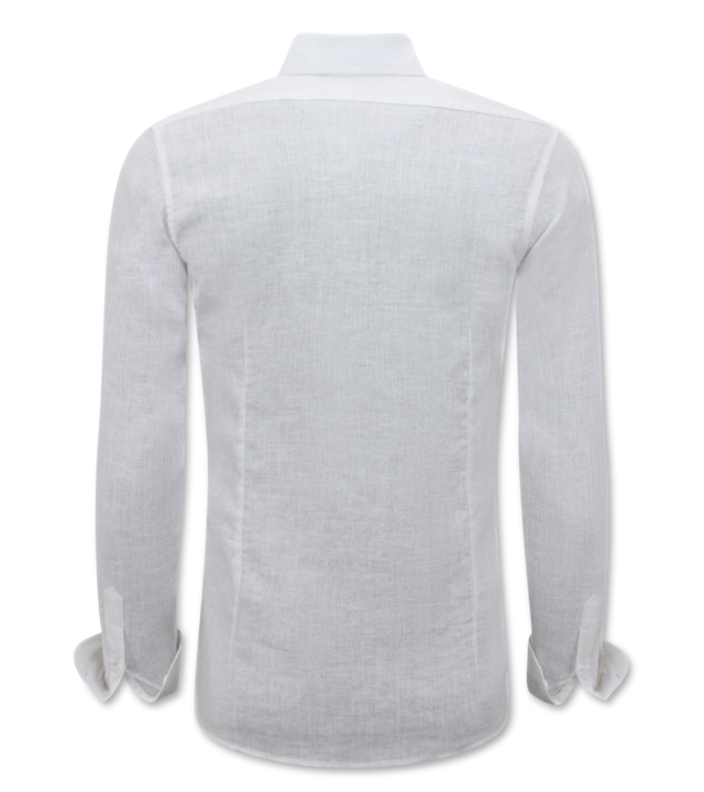 Enos Leinenhemd für Männer - Regular Fit - Blanco - Weiß
