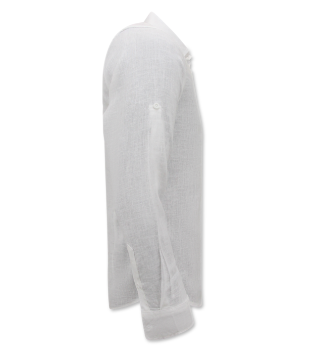 Enos Leinenhemd für Männer - Regular Fit - Blanco - Weiß
