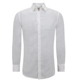 Enos Leinenhemd für Männer - Regular Fit - Blanco - Weiß