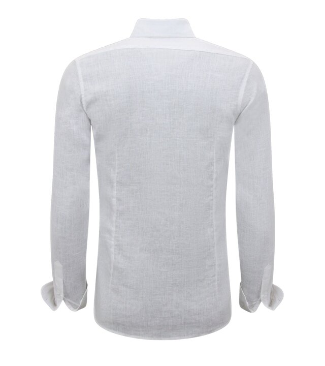 Enos Leinenhemd für Männer - Regular Fit - Blanco - Weiß