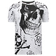 Totenkopf - Strass-T-Shirt - 7975 - Weiß