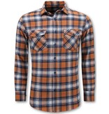 LF Lumberjack Bluse - Flanellhemd Herren - Orange LF Lumberjack Bluse - Flanellhemd Herren - Orange