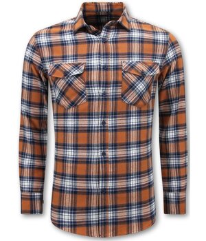 LF Lumberjack Bluse - Flanellhemd Herren - Orange