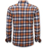 LF Lumberjack Bluse - Flanellhemd Herren - Orange LF Lumberjack Bluse - Flanellhemd Herren - Orange