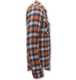 LF Lumberjack Bluse - Flanellhemd Herren - Orange LF Lumberjack Bluse - Flanellhemd Herren - Orange