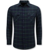 LF Flanellhemd Herren - Holzfällerbluse - Grün