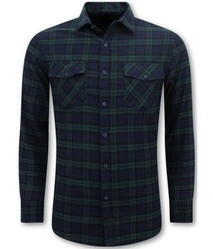 LF Flanellhemd Herren - Holzfällerbluse - Grün