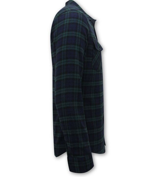LF Flanellhemd Herren - Holzfällerbluse - Grün