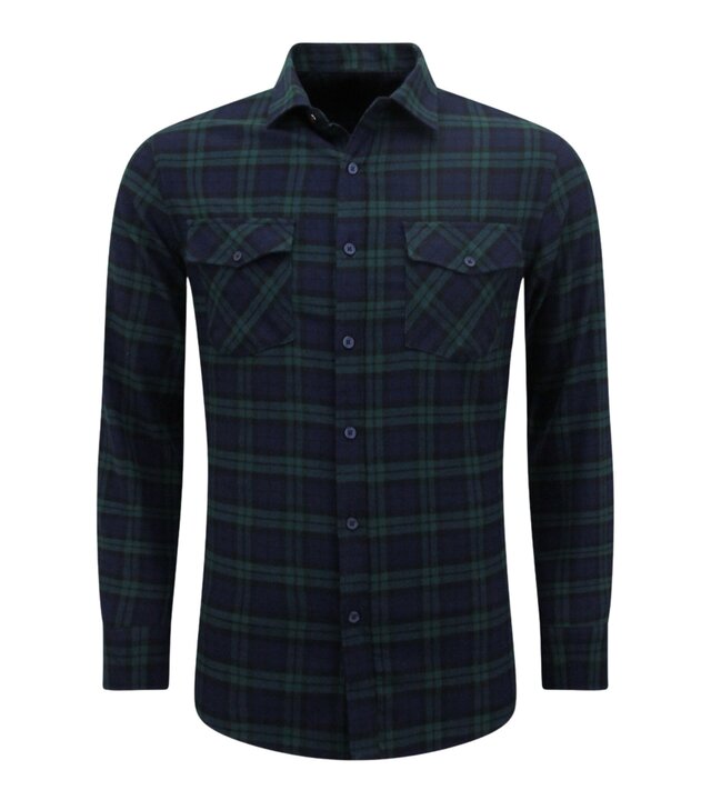 LF Flanellhemd Herren - Holzfällerbluse - Grün