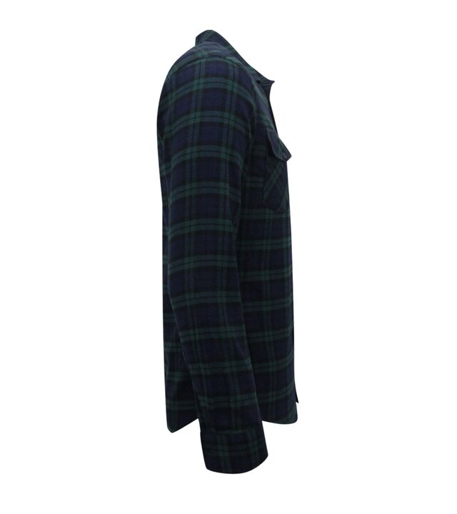 LF Flanellhemd Herren - Holzfällerbluse - Grün