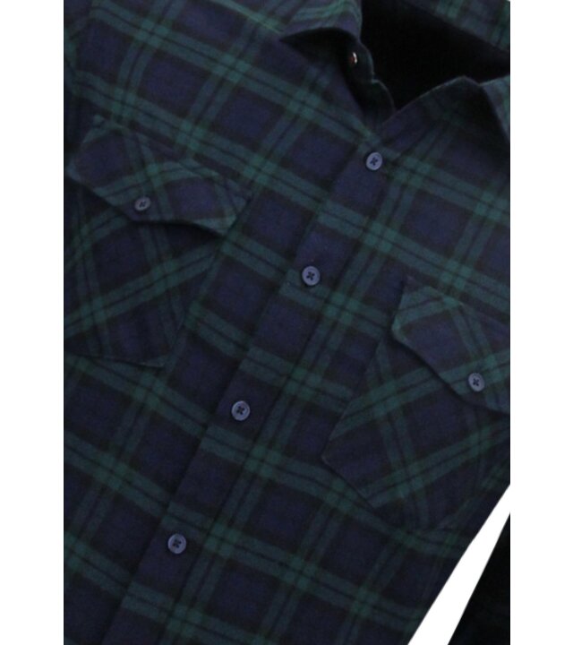 LF Flanellhemd Herren - Holzfällerbluse - Grün