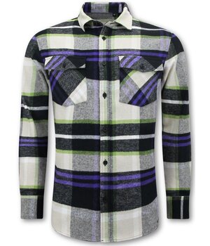 LF Flanellbluse Herren - Holzfällerhemd - Beige