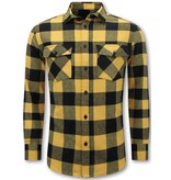 LF Lumberjack Bluse - Flanellhemd Herren - Gelb