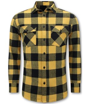 LF Lumberjack Bluse - Flanellhemd Herren - Gelb