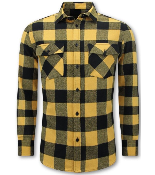 LF Lumberjack Bluse - Flanellhemd Herren - Gelb