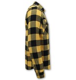 LF Lumberjack Bluse - Flanellhemd Herren - Gelb