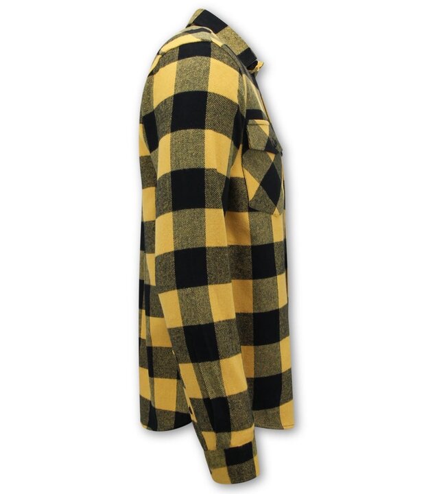 LF Lumberjack Bluse - Flanellhemd Herren - Gelb
