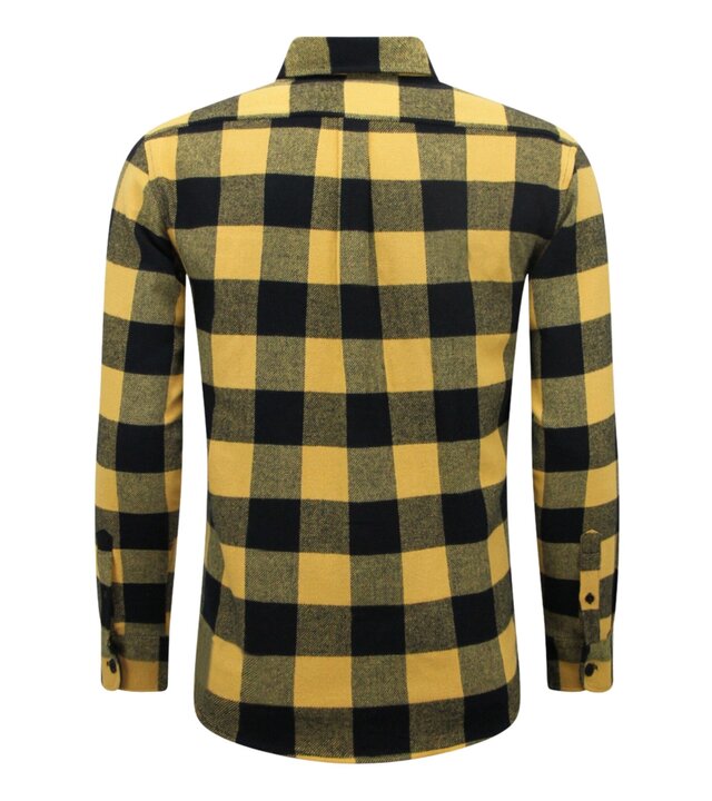 LF Lumberjack Bluse - Flanellhemd Herren - Gelb