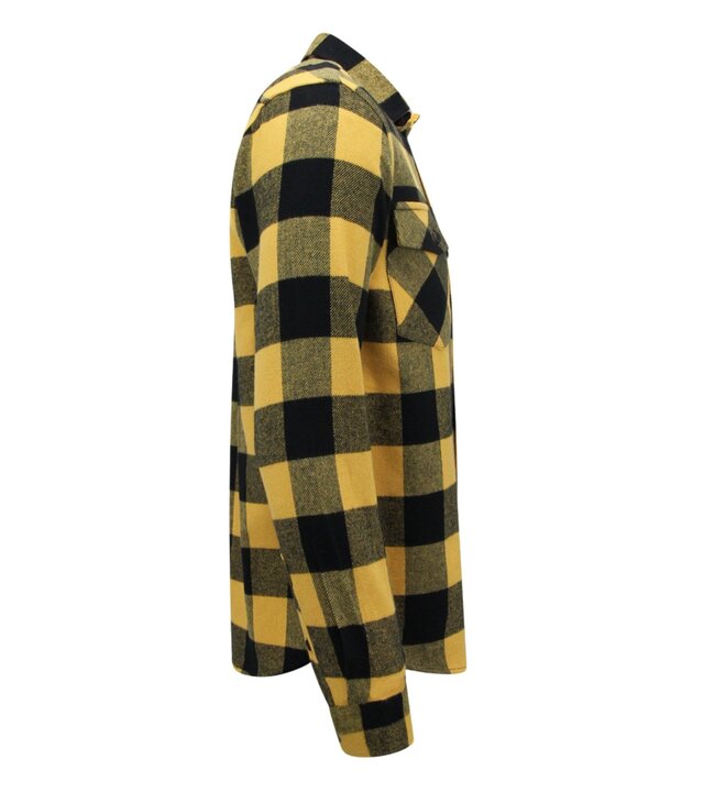 LF Lumberjack Bluse - Flanellhemd Herren - Gelb