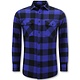Flanellhemd Herren - Holzfällerbluse Herren - Blau