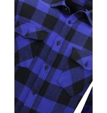 LF Flanellhemd Herren - Holzfällerbluse Herren - Blau