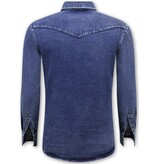 LF Jeansbluse Herren – Jeanshemd – Blau