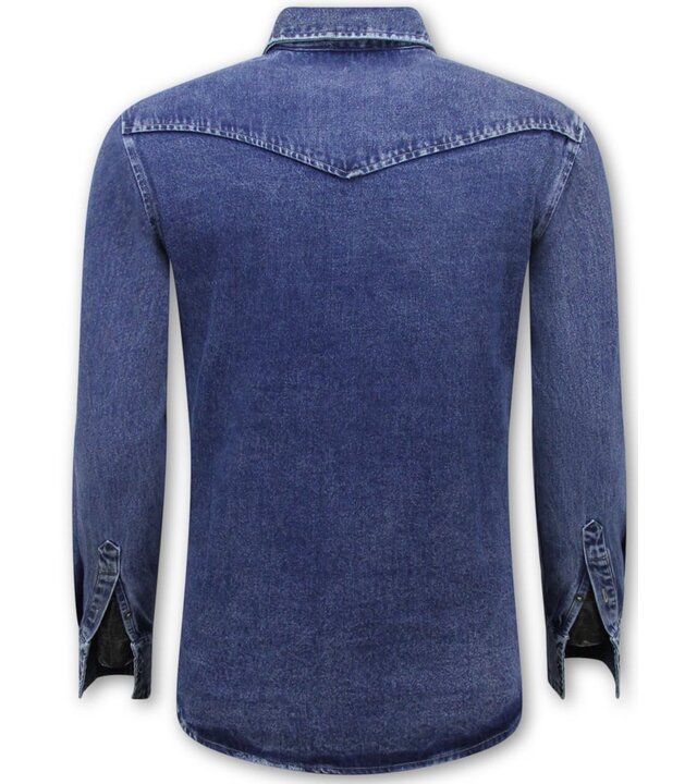 LF Jeansbluse Herren – Jeanshemd – Blau