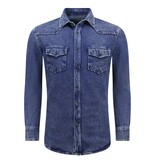 LF Jeansbluse Herren – Jeanshemd – Blau