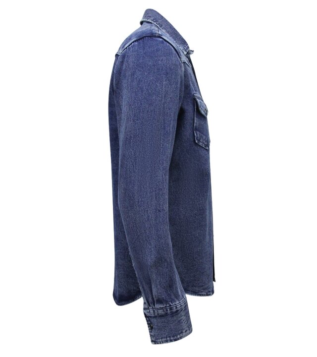 LF Jeansbluse Herren – Jeanshemd – Blau