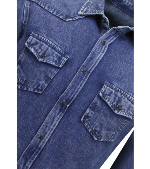 LF Jeansbluse Herren – Jeanshemd – Blau
