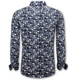 LF Herrenbluse mit langen Ärmeln – Freizeithemd Herren – Blau LF Herrenbluse mit langen Ärmeln – Freizeithemd Herren – Blau